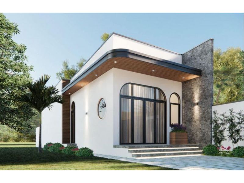 Mẫu nhà 1 tầng 5x20m tối giản mà tinh tế 
