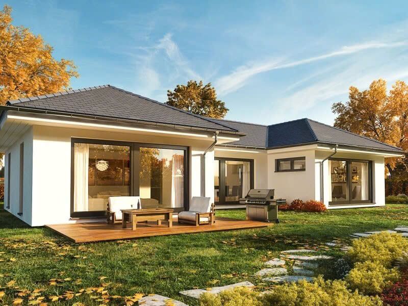Tham khảo mẫu nhà 5 gian chữ U lắp đặt hệ thống cửa kính tối ưu ánh sáng tự nhiên hiệu quả