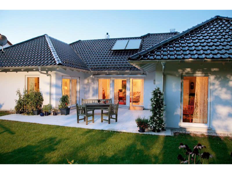 Mẫu nhà 5 gian chữ U hiện đại, sang trọng, gần gũi thiên nhiên