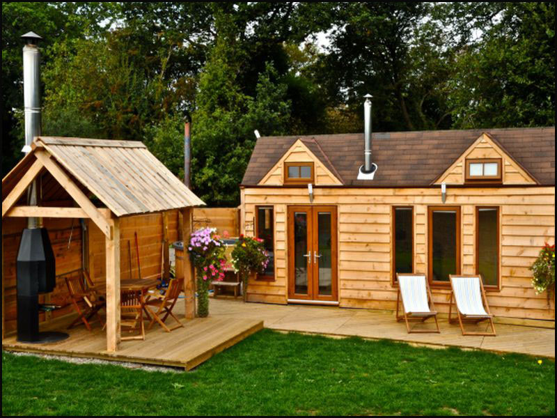 nhà gỗ hiện đại diện tích nhỏ