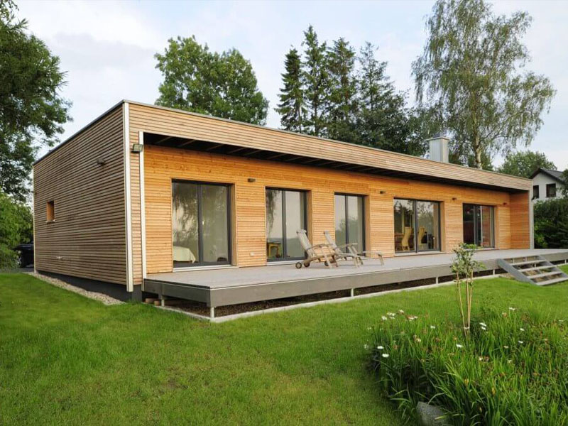 nhà gỗ tối giản hiện đại