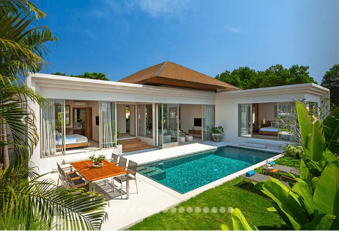 Thiết kế nhà vườn nghỉ dưỡng có hồ bơi mni 