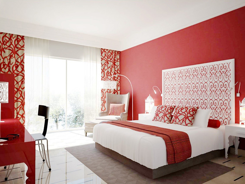 đỏ ấn tượng là giải pháp chọn màu sơn nhà đẹp cho người mệnh Thổ