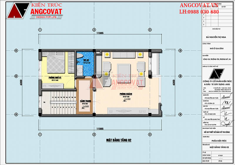 Thiết kế nhà 6x10m 4 tầng có gara 3 phòng ngủ hiện đại ở Hà Nội ...