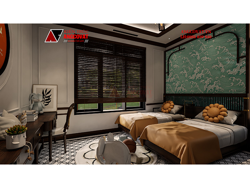 Căn phòng sở hữu cửa sổ rộng giúp quá trình trao đổi không khí tốt, tính thẩm mỹ cao và mang đến những view nhìn lý tưởng.