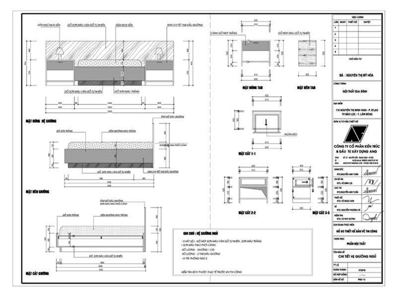 hồ sơ thiết kế nội thất nhà phố năm 2018