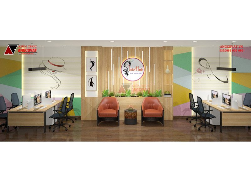 thiết kế nội thất văn phòng hiện đại mang tới không gian làm việc gọn gàng, tích cực