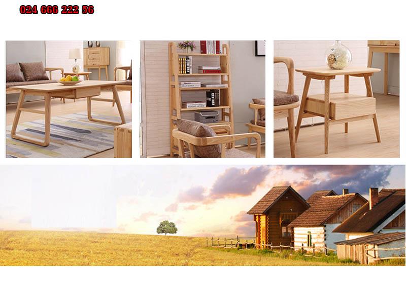 bộ bàn ghế gỗ phòng khách đơn giản