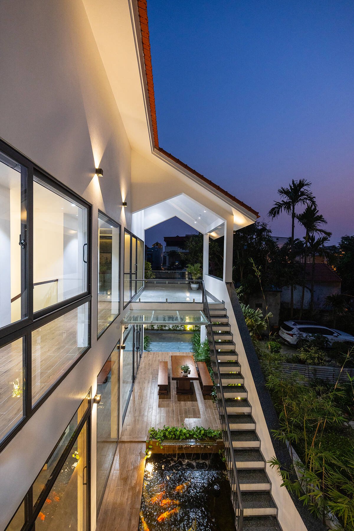 Hệ thống đèn điện bố trí khoa học và thẩm mỹ