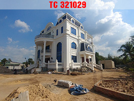 Hình ảnh thực tế thi công biệt thự cao cấp 3 tầng tân cổ điển 300m2 hoàn thiện TC321029
