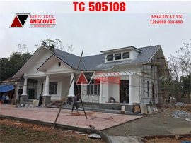 Hình ảnh ngôi nhà cấp 4 đẹp ở Phú Thọ 220m2 chi phí 1,7 tỷ đồng đang thi công và hoàn thiện TC505108