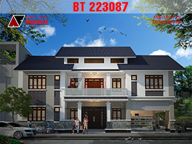 Kiến trúc sư tư vấn mẫu thiết kế nhà vừa ở vừa buôn bán 2 tầng đẹp BT223087