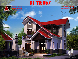 Chiêm ngưỡng mẫu thiết kế nhà 2 tầng 9x10m 3 phòng ngủ hiện đại ở Hà Nội BT116057
