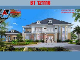 Biệt thự 2 tầng tân cổ điển mang phong cách châu âu hiện đại BT121116