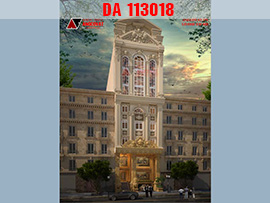 Thiết kế mẫu nhà phố sang trọng cổ điển 11 tầng vừa ở vừa cho thuê DA113018
