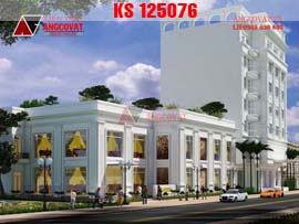 Thiết kế khách sạn tân cổ điển tiêu chuẩn 2 sao kết hợp nhà hàng KS125076