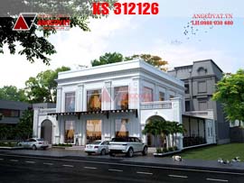 Thiết kế nhà hàng theo phong cách châu âu 2 tầng đẹp lung linh KS312126