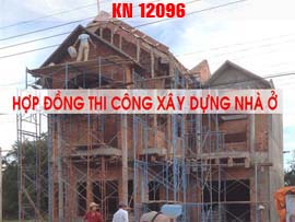 Hợp đồng thi công xây dựng nhà ở trọn gói KN12096