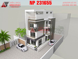 Thiết kế nhà phố 4x12m 4 tầng NP231655