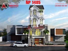 Thiết kế nhà ống 4 tầng mặt tiền 6m sâu 15m 4 tầng hiện đại NP1485