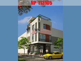 Mẫu nhà 3 tầng 2 mặt tiền diện tích 40m2 hiện đại ở Yên Bái NP113105