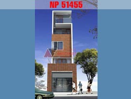 Thiết kế nhà 3.5x12m kiểu nhà phố 4 tầng hiện đại NP51455