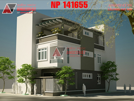 Thiết kế nhà đẹp 55m2 3 tầng 4 phòng ngủ 4.7x13.5m ở Hà Nội NP141655