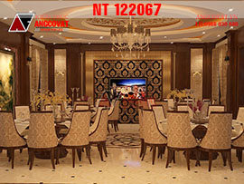 Tham khảo thiết kế nội thất nhà ăn Vip sang trọng ở Thái Nguyên NT122067