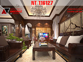Thiết kế nội thất biệt thự 2 tầng diện tích 150m2 ở Hòa Bình NT116127