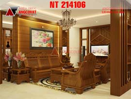 Thiết kế trang trí nội thất nhà 1 tầng gỗ tự nhiên đẹp lung linh NT214106