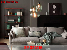 Mẫu bàn ghế sofa gỗ phòng khách đơn giản SP324119