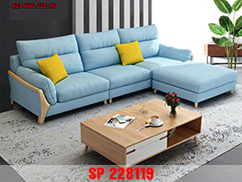Mẫu sofa gỗ nệm đẹp SP228119