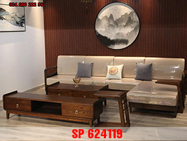 Bộ bàn ghế sofa gỗ cho phòng khách nhỏ đẹp SP624119