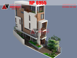 Thiết kế nhà phố 5x15m 5 tầng hiện đại đẹp tại Hải Phòng NP6955