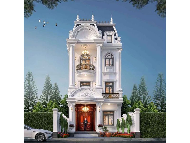 Nhà 3 tầng tân cổ điển mặt tiền 6.5m