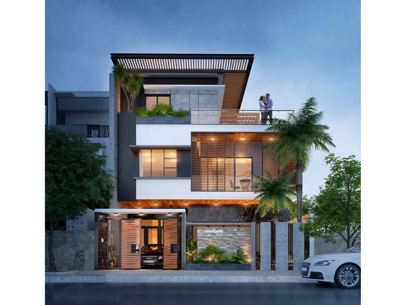 Nhà biệt thự 3 tầng đẳng cấp mặt tiền rộng 6.5m