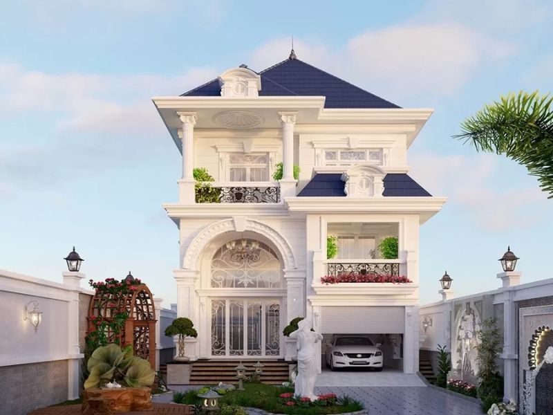 Nhà 3 tầng rộng rãi mái nhật