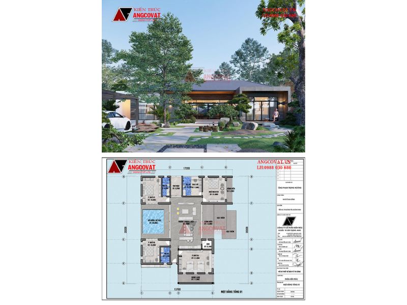 Biệt thự vườn 4 ngủ 220m2