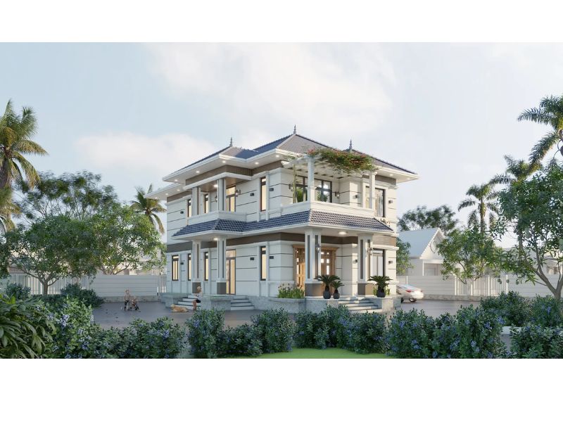 Tham khảo mẫu biệt thự mini 2 tầng mái Nhật chi phí 2 tỷ