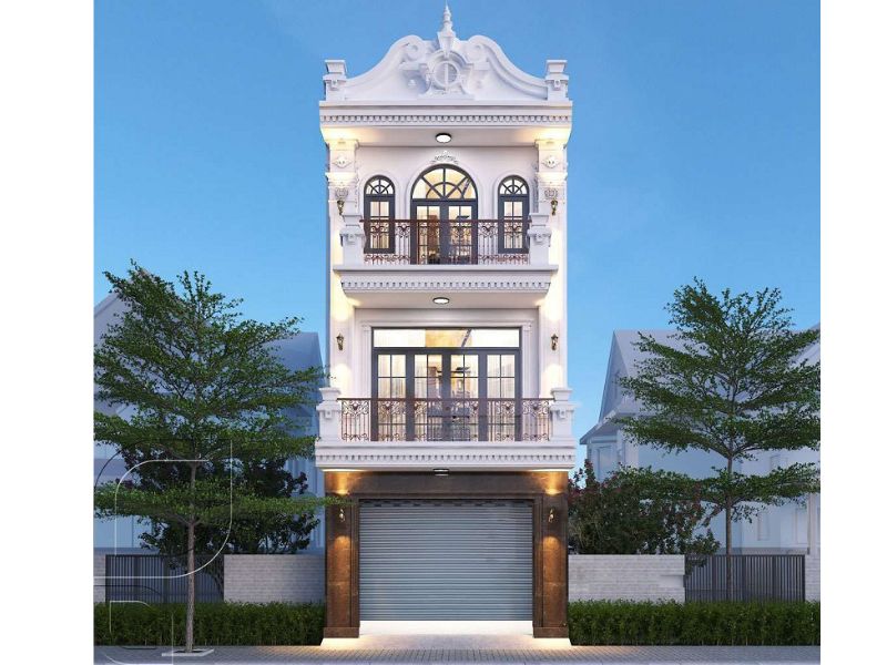 Không gian sống nhà 3 tầng tân cổ điển