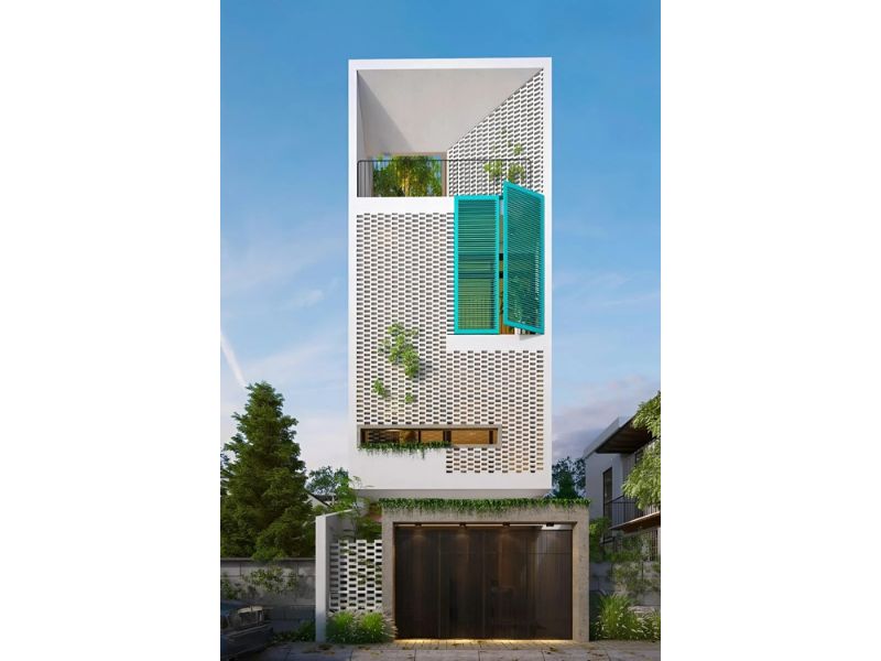 Nhà 3 tầng không gian sống hòa mình vào thiên nhiên