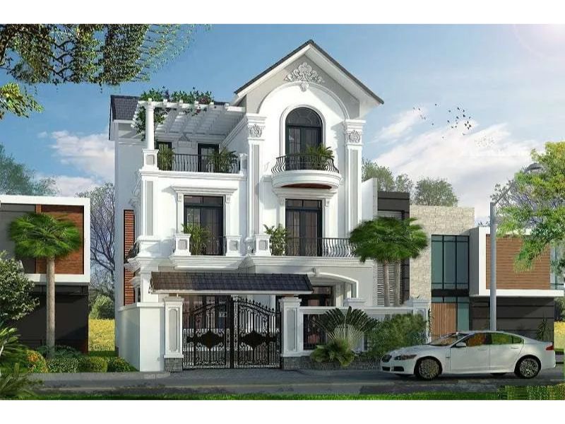 Kiến trúc tân cổ điển chạm trổ tinh tế, tối giản nổi bật vẻ đẹp sang trọng