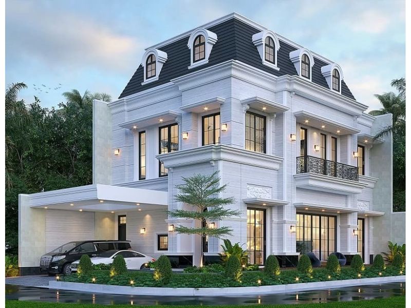 Biệt thự vườn 2 tầng 1 tum tân cổ điển chuẩn nghỉ dưỡng cao cấp 