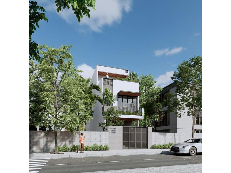 Tham khảo xây mẫu nhà ống 2 tầng 110m2 mái bằng chi phí phần thô hết 800 triệu