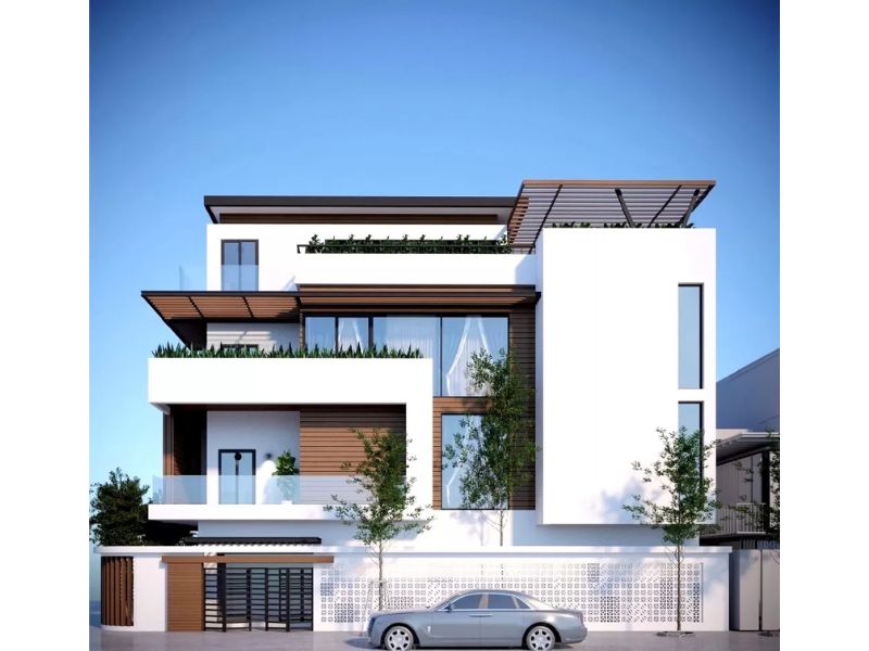 Không gian sống tối giản nhà 3 tầng