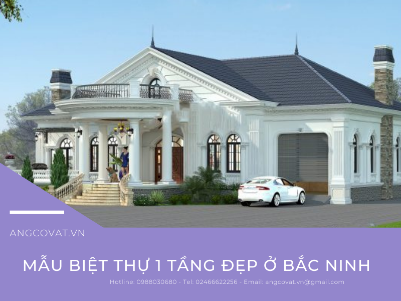 Mẫu 13 : Mẫu biệt thự kiểu Pháp sang trọng tại Bắc Ninh
