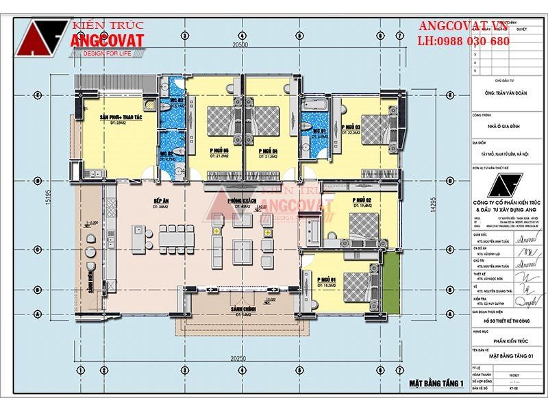 Công năng nhà 1 tầng 300m2 thiết kế hiện đại