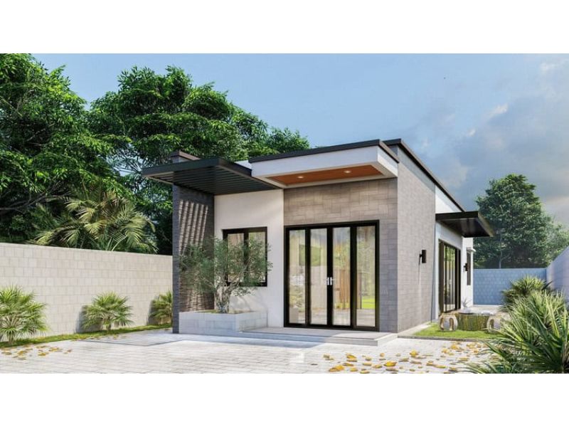 Nhà 1 tầng mặt tiền 7m dài 20m mái bằng