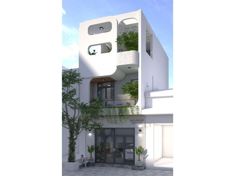 Nhà 3 tầng có hầm để xe rộng rãi