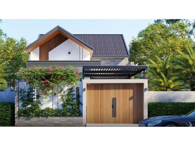 Nhà 1 tầng mặt tiền 5m có tầng hầm độc đáo